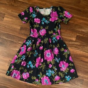 Lularoe Amelia Dress, Size Medium, Unicorn